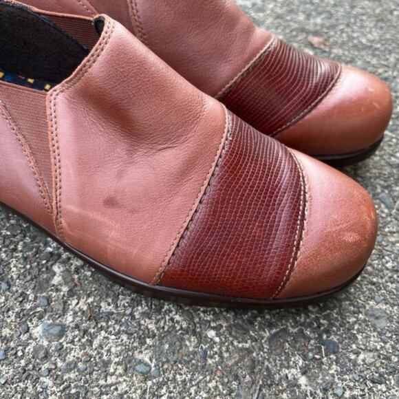 SAS Womens Slip On Auburn/ Lizard Loafers Sz 9.5 - Picture 5 of 10